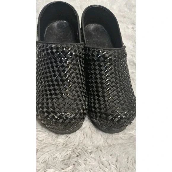 Sanita Women's Woven Black Danish Clogs Size‎ 38 - Picture 9 of 13